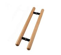 Heavy-Duty Commercial Door Pull Handles,Solid Wood Door Knobs,-Sided Back to Back Glass Door Handle,Sliding Barn Door Armrest/Brown/800Mm