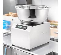 Heavy-Duty Commercial Dough Mixer, Stainless Steel Bowl Spiral Kneading Machine for Pizza & Bread Dough with Timing Function, Dual Rotation