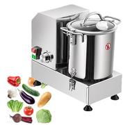 Heavy Duty Commercial Food Processor, High Power 1200/1800w Electric Meat Grinder, Large Capacity 6/9/15l Blender for Fruits Vegetables Grains Garlic, 3700rpm High Efficiency