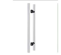 Heavy Duty Commercial Grade Wooden Modern Push Door Handle Barn Door Handle Glass Handles Mirror Polished Chrome Finish /40cm,White-L:60cm/40cm