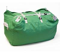 Heavy Duty Commercial Laundry Bag - Large Washable Linen Hamper Bag, Ideal for Hotels, Gyms, Hospitals & Care Homes. Secured with three buckle straps- Large capacity. (Green)