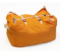 Heavy Duty Commercial Laundry Bag - Large Washable Linen Hamper Bag, Ideal for Hotels, Gyms, Hospitals & Care Homes. Secured with three buckle straps- Large capacity. (Orange)
