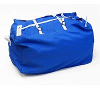 Heavy Duty Commercial Laundry Bag - Large Washable Linen Hamper Bag, Ideal for Hotels, Gyms, Hospitals & Care Homes. Secured with three buckle straps- Large capacity. (Blue)