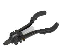Heavy Duty Compact Riveter with Collection Bowl - Adjustable Nozzle Rivet Gun Loops Multi One Size
