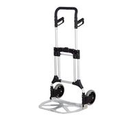 Heavy Duty' Compact Truck Solid Wheels; Aluminium; 200kg; Silver/Black