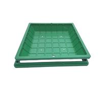 Heavy-Duty Composite Resin Invisible Manhole Cover for Outdoor Garden - Square/Round Sewage Basin Cover Weather-Resistant 70x70CM (27.5x27.5IN)