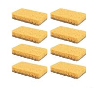 Heavy Duty Compostable 8/20 Pack Kitchen Dish Sponge with Biodegradable Material and Scrubbing Pad for Tough Cleaning Tasks in the Kitchen (A)