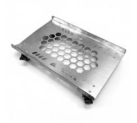 Heavy Duty Computer Stand Rolling Holder Desktop Stainless Steel Extra Large Base Honeycomb Ventilation Suitable for Gaming Room Workshop Office Desk, 66cm X 31cm
