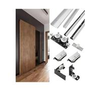 Heavy Duty Concealed Sliding Barn Door Hardware Set Floating Door with Wall - Mount Design, for a Quiet and Smooth(150cm/59.1")