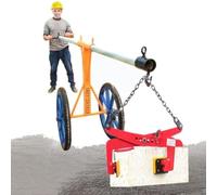 Heavy Duty Concrete and Stone Lifting Clamp - Adjustable Kerb Tongs for Secure Handling of Granite Slabs and Vertical Plates