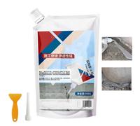 Heavy-Duty Concrete Crack Repair Adhesive, 500g Concretes Sealer Outdoor Waterproof, Quick-Drying Grouting Adhesive, Concrete Cement Crack Filler for Home Repairs, Construction & Renovation (Black, 1)
