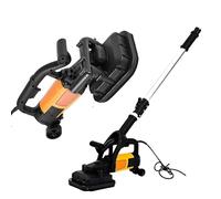 Heavy Duty Concrete Floor Grinder 3800W with 6 Speeds & 4 Heads, 90° Edge Grinding for Corners, Upright Back-Saving Design for Paint Removal, Polishing & Surface Prep