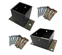 Heavy Duty Concrete Post Anchors with Installation Kit for Deck and Fence Column Bases