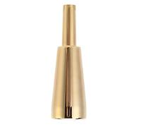 Heavy Duty Cone Trumpet Mouthpiece, Metal Wind Instrument Mouthpiece, Silver - Plated Thick - Walled Design for Rich Compact Tone, Compatible with Standard Trumpets (Gold)