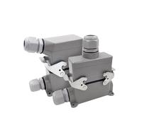 Heavy Duty Connectors HDC-HE-010-1/2/3/4 F/M 10pin 16A Screw connection Industrial rectangular Aviation connector plug IDGTTLDF(HDC-HE-010-4)
