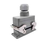 Heavy Duty Connectors HDC-HE-016-1/2/3/4 F/M 16pin 16A 500V Industrial Rectangular Aviation Connector Plug Screw Connection(Hdc-he-016-3)