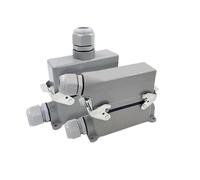 Heavy Duty Connectors HDC-HE-024-1/2/3/4 F/M 24pin Industrial rectangular Aviation connector plug 16A 500V Screw connection IDGTTLDF(HDC-HE-024-4)
