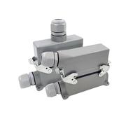 Heavy Duty Connectors HDC-HE-024-1/2/3/4 F/M 24pin Industrial rectangular Aviation connector plug 16A 500V Screw connection IDGTTLDF(HDC-HE-024-2)