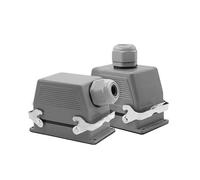 Heavy Duty Connectors HDC-HE-048-1/2 F/M 48pin 500V 16A Industrial rectangular Aviation connector plug Screw connection IDGTTLDF(HDC-HE-048-1)