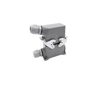 Heavy Duty Connectors HDC-HSB-006-1/2/3/4 F/M 6pin Screw Connection 35A Industrial Rectangular Aviation Connector Plug(Hdc-hsb-006-3)