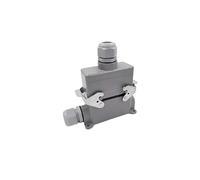 Heavy Duty Connectors HDC-HSB-006-1/2/3/4 F/M 6pin Screw Connection 35A Industrial Rectangular Aviation Connector Plug(Hdc-hsb-006-4)