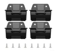 Heavy Duty Cooler Hinges for Igloo 25QT 52QT 72QT - Plastic Latch Set Replacement Parts with Screws for Camping Gear(4sets)