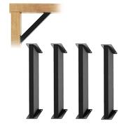 Heavy Duty Corner Brace Support, 4PCS 45 Degree Angle Bracket for Wooden Structures, Ideal for Gazebos, Patios, Treehouses, and Courtyards