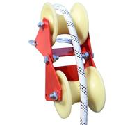 Heavy-Duty Corner Pulley - Wall-Mounted Rope WheelWear-Resistant MaterialHigh-Strength Safety Device for Indoor/Outdoor Construction Projects Lifting & Rigging