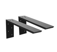 Heavy Duty Countertop Support Bracket 2 Pack - Hidden Shelf Bracket 12" x 6" x 2.5" Forward L Bracket Metal Corbels for Quartz, Granite, Wood, Concrete, Laminate Countertops