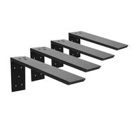 Heavy Duty Countertop Support Bracket 3 Pack - Hidden Shelf Bracket 18" x 8" x 2 1/2" Forward L Bracket Metal Corbels for Quartz/Granite/Wood/Concrete/Laminate