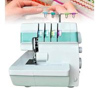 Heavy-Duty Coverstitch Serger & Overlock Sewing Machine - 2-3-4 Stitch Capability Snap-on Presser Feet, Adjustable Gauge