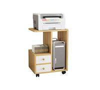 Heavy-Duty CPU Stand with Wheels - Floor-to-Ceiling Mobile Printer & PC Host Rack Multi-Layer Storage Cart Chassis Bracket for Home & Office Use