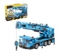 Heavy Duty Crane Building Blocks Set - 1:27 Scale Engineering Vehicle Bricks Kit, Car Advanced Construction Model, STEM Education Toy, Creative Gift for Adults, Kids (519PCS)