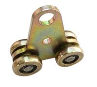 Heavy duty crane hoisting wheel translation door railing wheel industrial door bearing pulley slide guide rail plate(Pink)