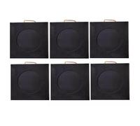 Heavy-Duty Crane Stabilizer Pads - Non-Slip Temporary Road Mats for Engineering Machinery & RVs, 6 Pcs 15.7x15.7x2.4in Foot Support Plates for Outriggers & Landing Gear