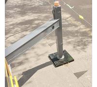 Heavy Duty Crane Support Plate - 50 Ton, Thick 3-10 MM for RV Jacks & Stabilizers, Portable, Prevents Sinking, 27.6x27.6x2.8in / 70x70x7cm