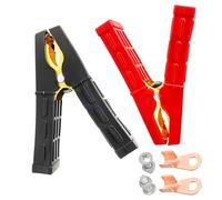 Heavy Duty Crocodile Clamps Pure Copper 500A Car Battery Charger Clamps 2PCS Power Replacement Battery Alligator Clips Jumper Cable Clamps Welder Clips for Automotive Car Vehicle Boat Truck