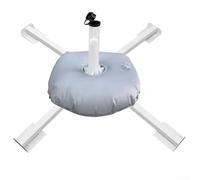 Heavy-Duty Cross Metal Umbrella Base Water-Fillable and Foldable Stable Support for 22-32mm Poles Ideal for Outdoor Use and Windy Conditions
