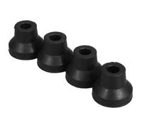 Heavy Duty Crutch Bottom Rubber Tips, 4pcs Black Replacement Feet