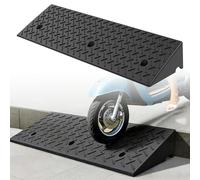 Heavy Duty Curb/Kerb Ramp, 5Ton Load Capacity, Multifunctional Rubber Driveway Threshold Ramps, Ideal for Cars, Wheelchairs, Bikes, Pets & Home Steps - Easy Install(100x30x8cm)