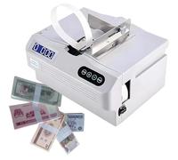 Heavy Duty Currency Strapping Tool, Intelligent Banknote Bundler, 2 Secs Per Bundle, 30 Bundles/Min, Sensor Auto-Start, for Banks, Supermarkets, Tie Paper Money & Cards, 45w Max(Machine+3 Rolls)