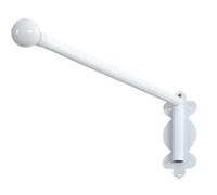 Heavy Duty Curtain Poles - 180° Rotation Swing Arm Rods for Eyelet Curtains - Metal Door Curtain Rail Display Stand