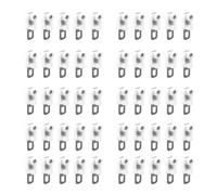 Heavy Duty Curtain Rail Rollers Silent Gliders & Hooks For Ceiling Tracks, High Load Capacity Roller Wheels Premium Curtain Rail Accessories ROLLERS ONLY Not Full Rail(50 PCS)