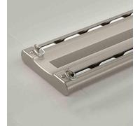 Heavy-Duty Curtain Rail System, Double Track Ceiling Mount for Room Divider, 1m-5m Adjustable Curtain Track for Living Room and Bedroom
