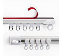 Heavy Duty Curtain Rail System - Silent Ceiling/Wall Mount Room Divider, No Drilling Required, Perfect for Changing Rooms, Showers, Offices & More