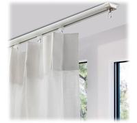 Heavy-Duty Curtain Track 0.7m-6m Ceiling or Wall Mount Ideal for Room Dividers White 1.5m/4.92FT Perfect for Curtains and Partitioning Spaces