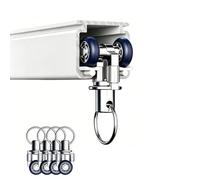 Heavy-Duty Curtain Track 1-Rail Aluminium Sliding System for Windows Living Room & RV Noise-Free Ceiling or Wall Mount (4.6M) - Premium Quality Glide Rail