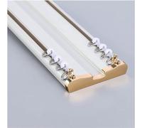 Heavy Duty Curtain Track, 5m Double Rail Room Divider Rod for Home Decor & Space Management, Versatile White Curtain System for Office & Living Room