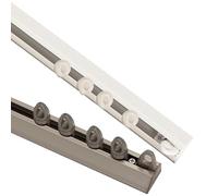 Heavy Duty Curtain Track Ceiling Mount - 3.3-19.7ft Adjustable Sliding Rail System for Room Dividers Easy Installation Smooth Glide White (4.2m/13.8ft)
