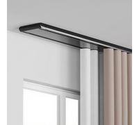 Heavy Duty Curtain Track, Double Ceiling Curtain Track Silent Hidden Double Curtain Rail Track, Curtain Tracks And Fittings Suitable For Living Room Bathroom